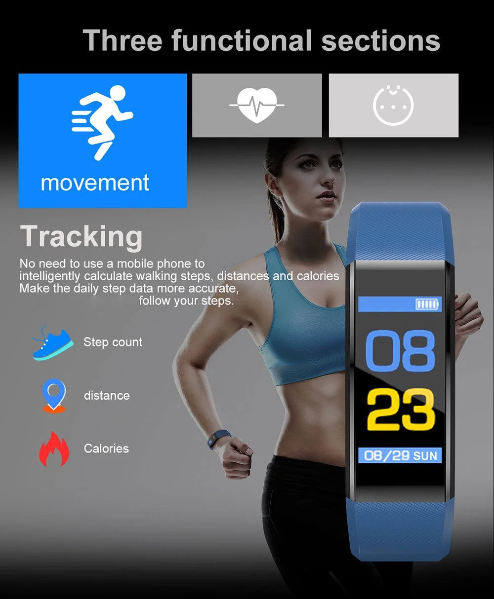 Fitness Smart Watches for Men & Women, Blood Pressure & Heart Rate Monitor Activity & Fitness Tracker Watch, Waterproof Android & Iphone Smart Watches for Women (PURPLE)